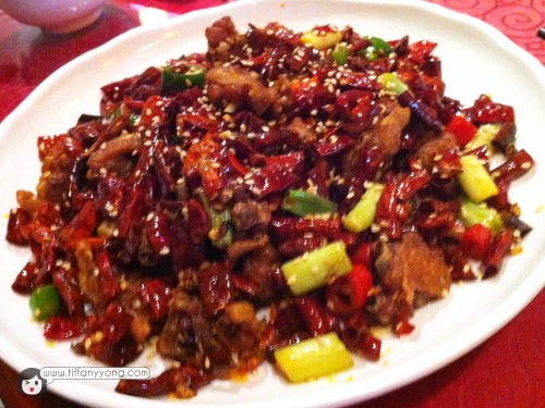 重庆辣子鸡 $18Sauteed Chicken with Chili and Pepper, Chong Qing Style