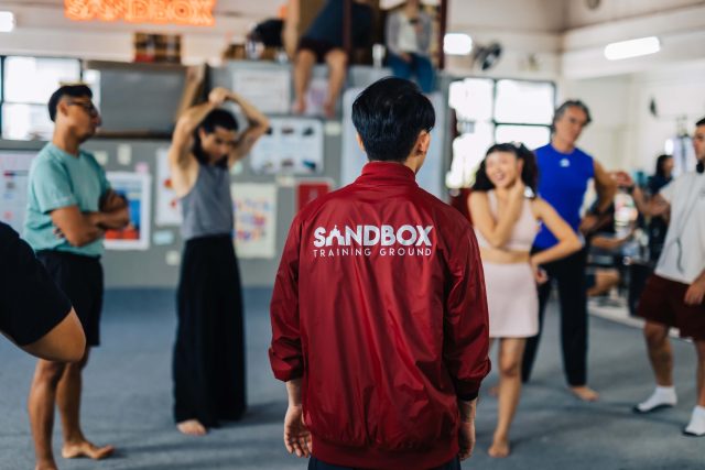 The Sandbox stunt team behind the scenes